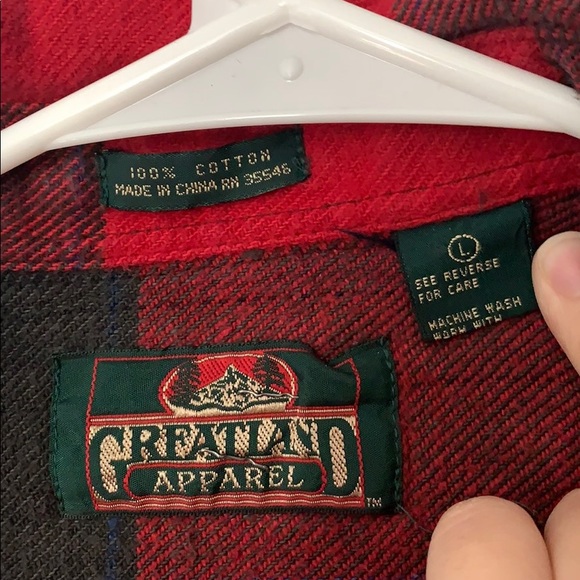 Great Land Apparel Flannel Men’s Women’s Unisex - Picture 3 of 3